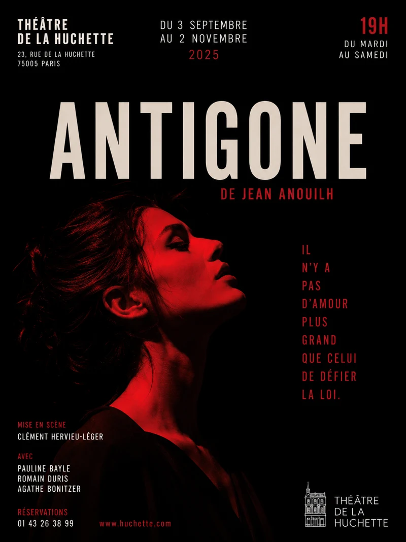 Affiche du spectacle Antigone.